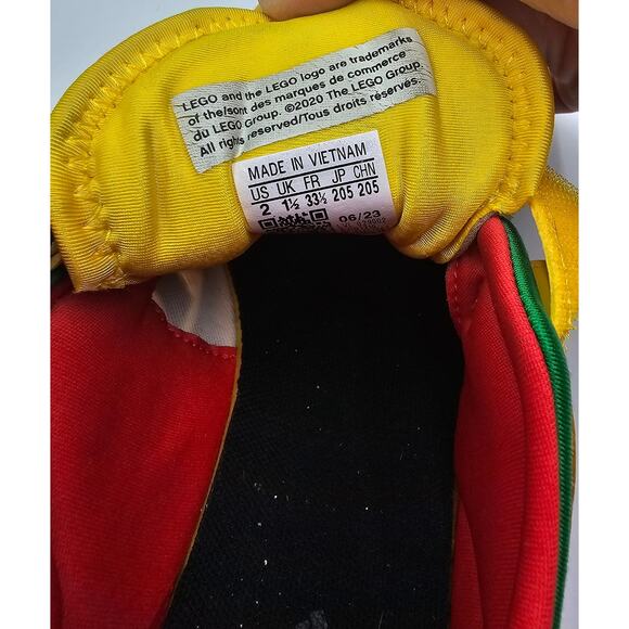 adidas LEGO x Sport DNA Boys Size 2 Multicolored Tennis Shoes - Picture 7 of 7